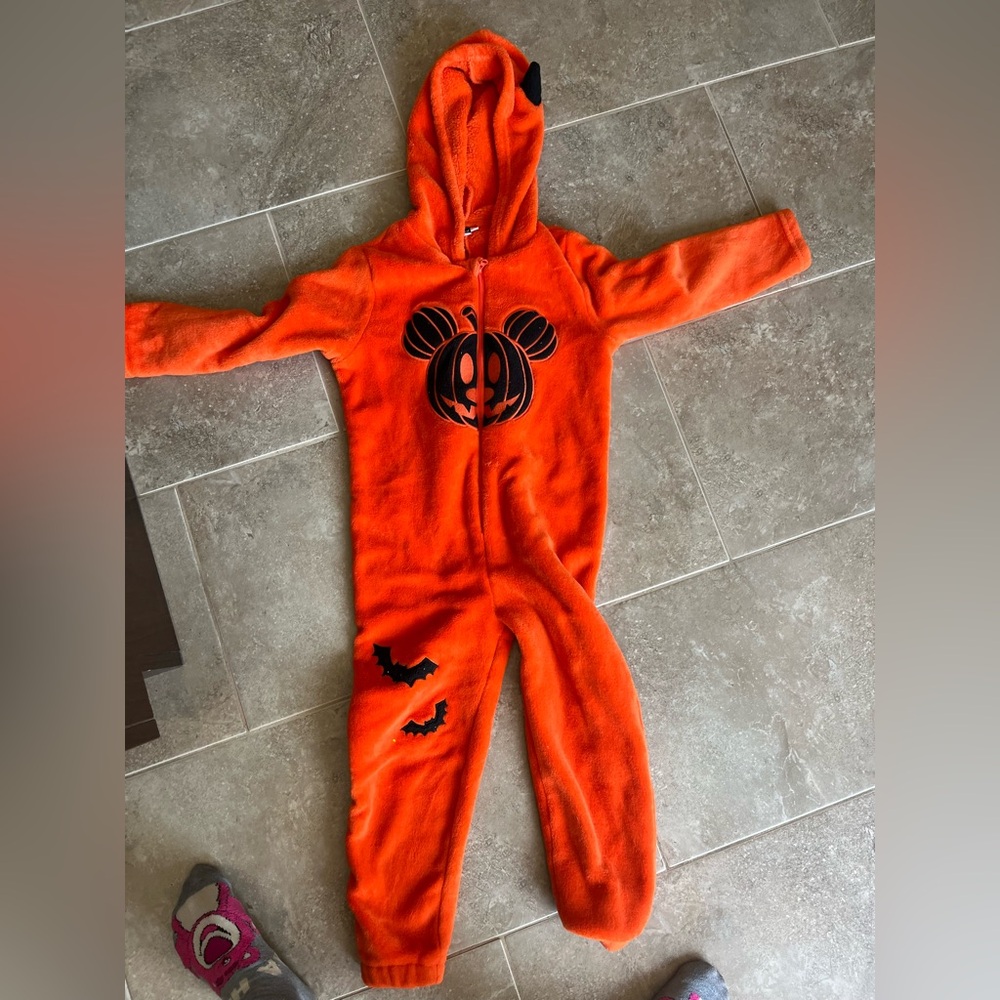 Disney Mickey Mouse Vibrant Orange Jacket 4-5y